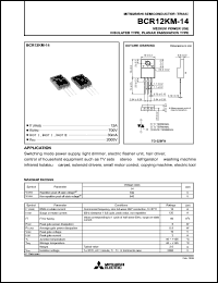Click here to download BCR12KM-14 Datasheet