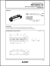 Click here to download RM100D2Z-40 Datasheet
