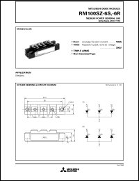 Click here to download RM100SZ-6R Datasheet