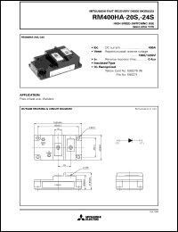 Click here to download RM400HA-20 Datasheet