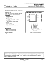 Click here to download MGF7168C Datasheet