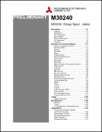 Click here to download M30240S8-XXXFP Datasheet