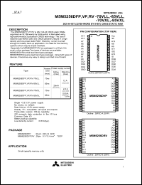 Click here to download M5M5256DRV-85VLL Datasheet