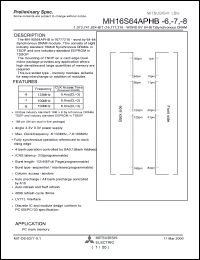Click here to download MH16S64APHB-6 Datasheet