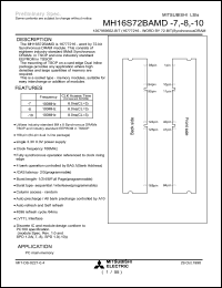 Click here to download MH16S72BAMD-10 Datasheet