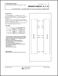 Click here to download MH64S72AWJA-6 Datasheet