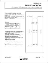 Click here to download MH64S72BAFA-7 Datasheet