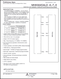Click here to download MH8S64DALD-6 Datasheet