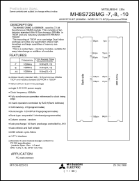 Click here to download MH8S72BMG-10 Datasheet