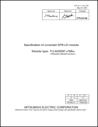 Click here to download FU-645PDF-W1M2C Datasheet