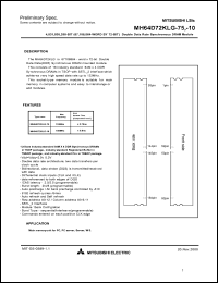 Click here to download MH64D72KLG-10 Datasheet