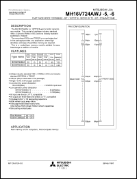 Click here to download MH16V724AWJ-5 Datasheet