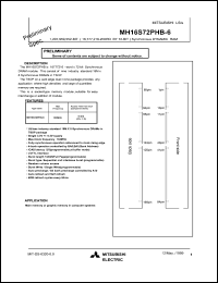 Click here to download MH16S72PHB-6 Datasheet