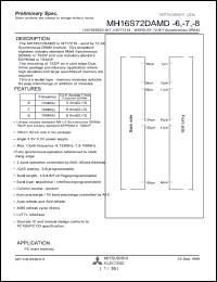 Click here to download MH16S72DAMD-6 Datasheet
