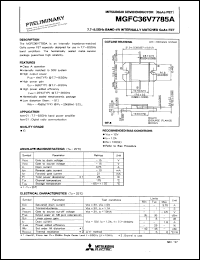 Click here to download MGFC36V7785 Datasheet