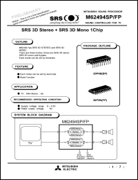 Click here to download M62494SP Datasheet