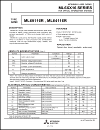 Click here to download ML64116R Datasheet