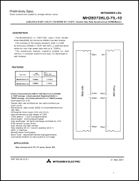 Click here to download MH28D72KLG-10 Datasheet