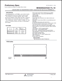 Click here to download MH64D64AKQH-10 Datasheet