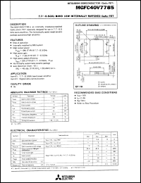 Click here to download MGFC40V7785 Datasheet
