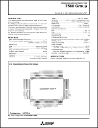 Click here to download M37560MB-XXXFP Datasheet