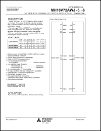 Click here to download MH16V72AWJ-5 Datasheet