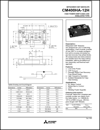 Click here to download CM400HA-12H Datasheet