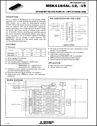 Click here to download M5K4164AL-12 Datasheet