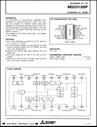 Click here to download M52313SP Datasheet