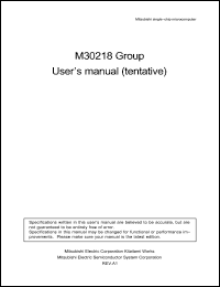 Click here to download M30218FC Datasheet