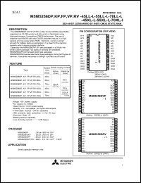 Click here to download M5M5256RV-70LL-I Datasheet