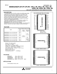 Click here to download M5M5256RV-55XL-W Datasheet