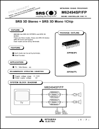 Click here to download M62494SFP Datasheet