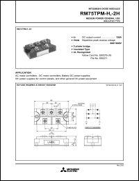 Click here to download RM75TPM-2 Datasheet