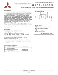 Click here to download RA07H0608M-01 Datasheet