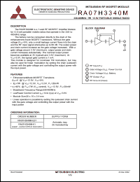 Click here to download RA07H3340M-E01 Datasheet