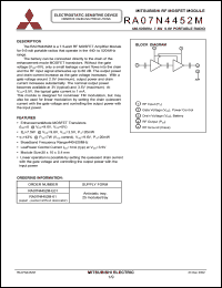 Click here to download RA07N4452M Datasheet