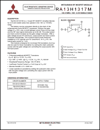 Click here to download RA13H1317M-01 Datasheet