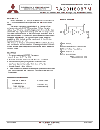 Click here to download RA20H8087M Datasheet