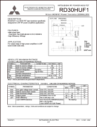 Click here to download RD30HUF1 Datasheet
