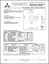 Click here to download RD45HMF1 Datasheet
