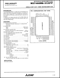 Click here to download M37460M8XXXFP Datasheet