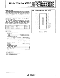 Click here to download M37470M2XXXSP Datasheet