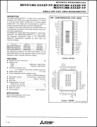 Click here to download M37471M2AXXXSP Datasheet