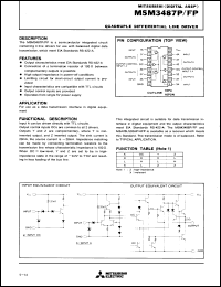 Click here to download M5M3487FP Datasheet