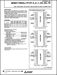 Click here to download M5M417800AJ6 Datasheet