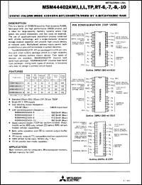 Click here to download M5M44402ATP6 Datasheet