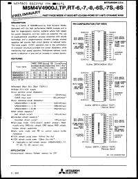 Click here to download M5M4V4900J6S Datasheet