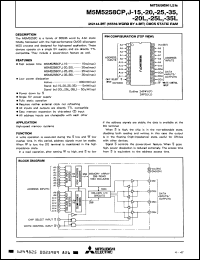 Click here to download M5M5258BJ20L Datasheet