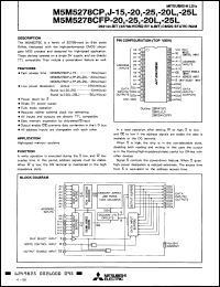 Click here to download M5M5278CJ25 Datasheet